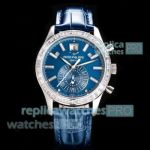 TW Factory Swiss Clone Patek Philippe Complications Chronograph Blue Dial Watch 